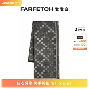 Karl Monogram Final 提花围巾FARFETCH发 Lagerfeld女士K Sale