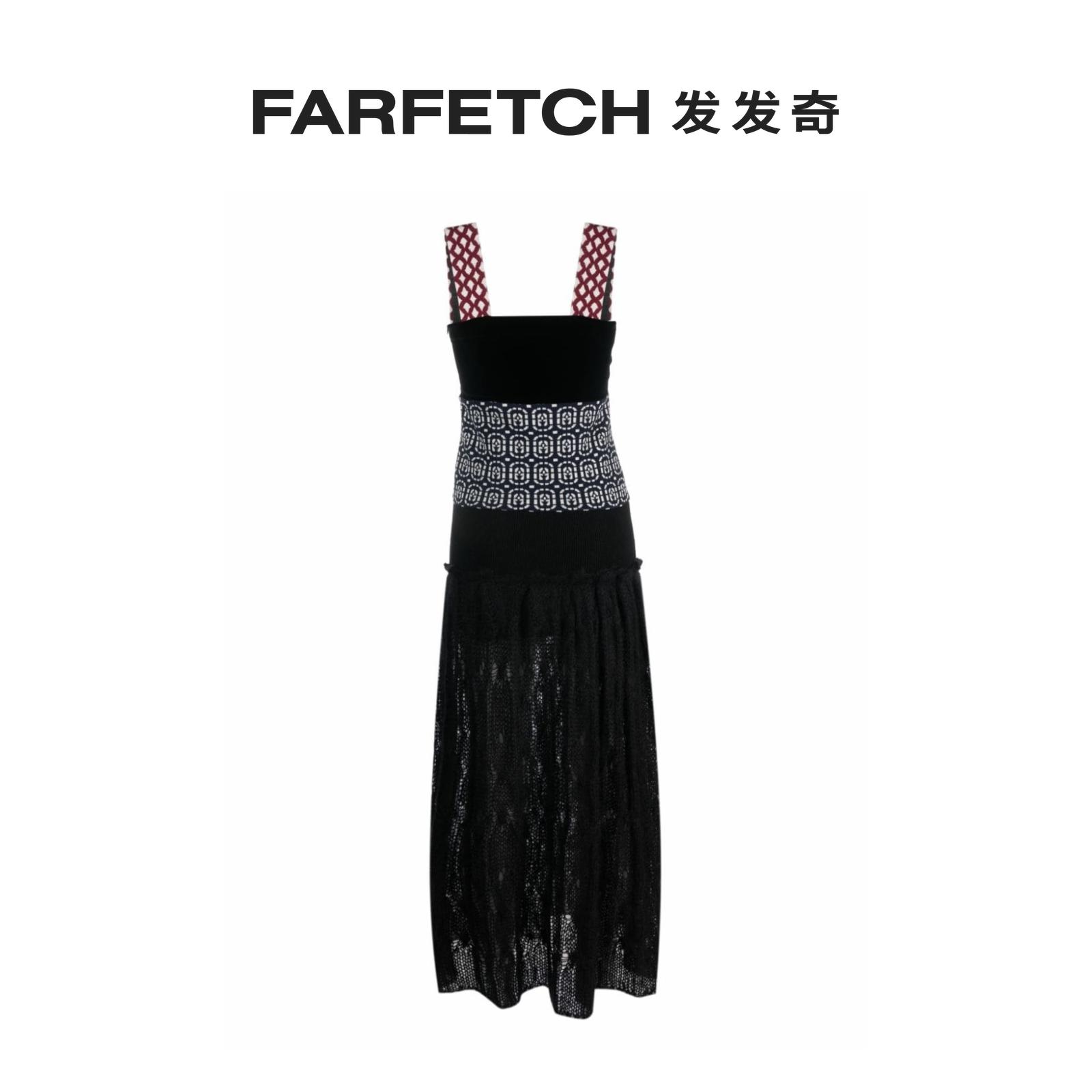 Ports 1961女士蕾丝拼接超长连衣裙FARFETCH发发奇