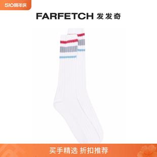 Sacai男士 条纹边饰罗纹针织袜FARFETCH发发奇