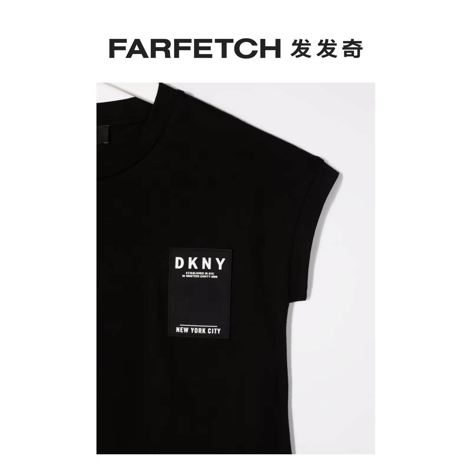 DKNY children's clothing logo printed T-shirt dress hair strange 22 spring and summer new products