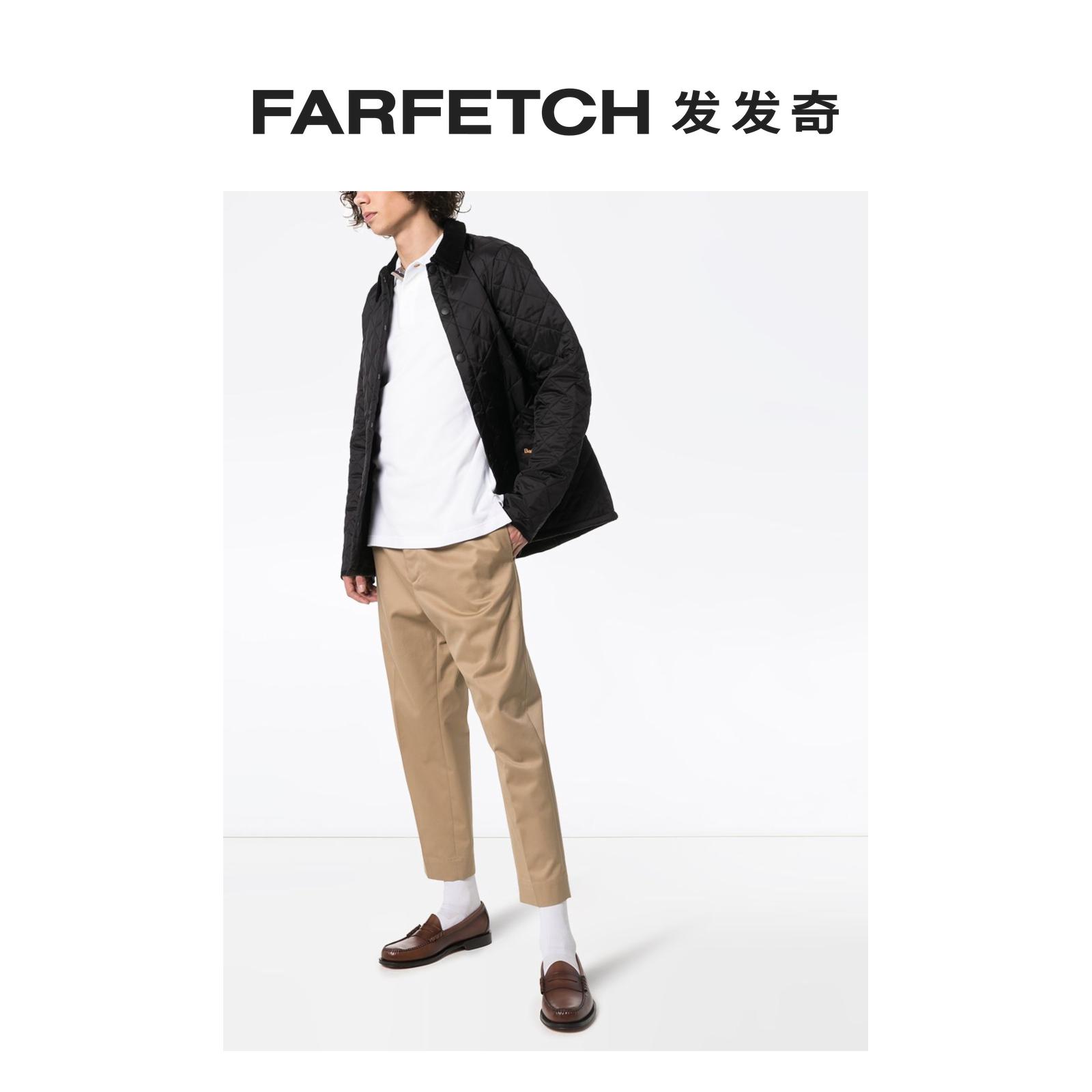 Barbour男士花呢格纹边饰珠地网眼棉polo衫FARFETCH发发奇