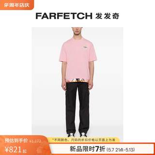 Aape男士logo印花棉T恤FARFETCH发发奇