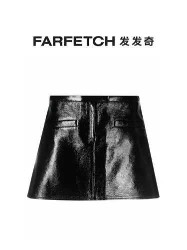 [Окончательная распродажа] Курсежские женские трапециевидные стерильные мини -юбки на основе виниловой виниловой