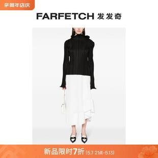 Lanvin浪凡女士百褶中长半身裙FARFETCH发发奇