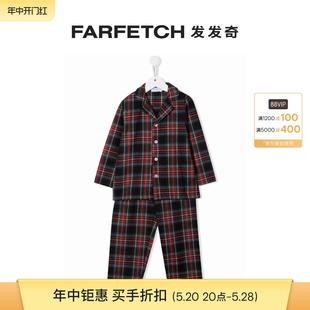 FARFETCH发发奇 SIOLA童装 格纹睡衣套装