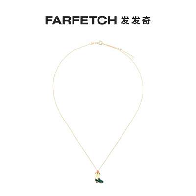 Aliita女士9kt yellow gold Cowboy Boot necklaceFARFETCH发发奇