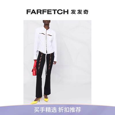 [Final Sale]RUI女士镂空细节高腰长裤FARFETCH发发奇