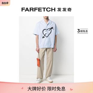 FARFETCH发发奇 侧条纹直筒长裤 Angels男士 Palm