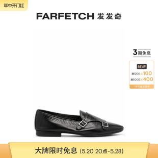 FARFETCH发发奇 Henderson Baracco女士扣环细节皮质拖鞋