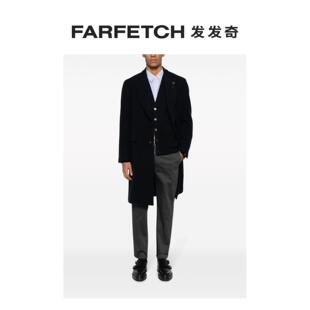 单排扣羊毛混纺外套FARFETCH发发奇 Lardini男士