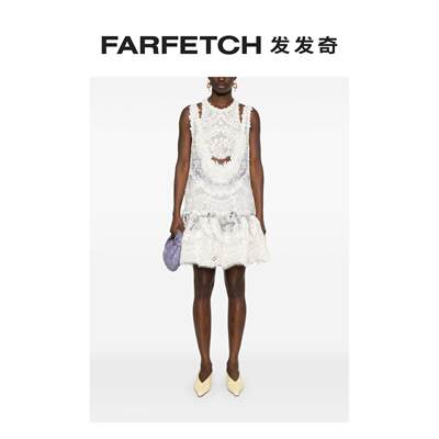 Zimmermann女士Natura Lace Patch mini dressFARFETCH发发奇