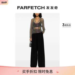 Genny女士水钻缀饰V领上衣FARFETCH发发奇