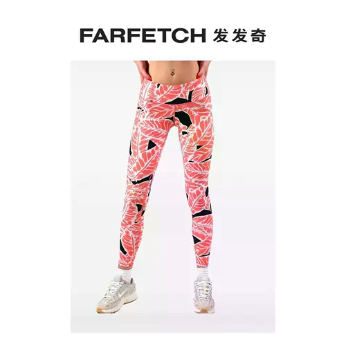 Женские леггинсы с принтом листьев ALO YOGA FARFETCH