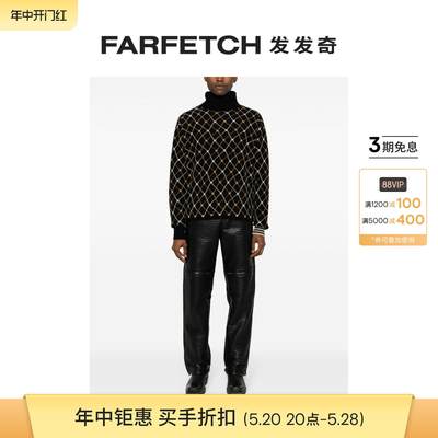 RANDOM IDENTITIES男士高领提花毛衣FARFETCH发发奇