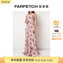 Marchesa Notte女士绕领式花卉印花连衣裙FARFETCH发发奇