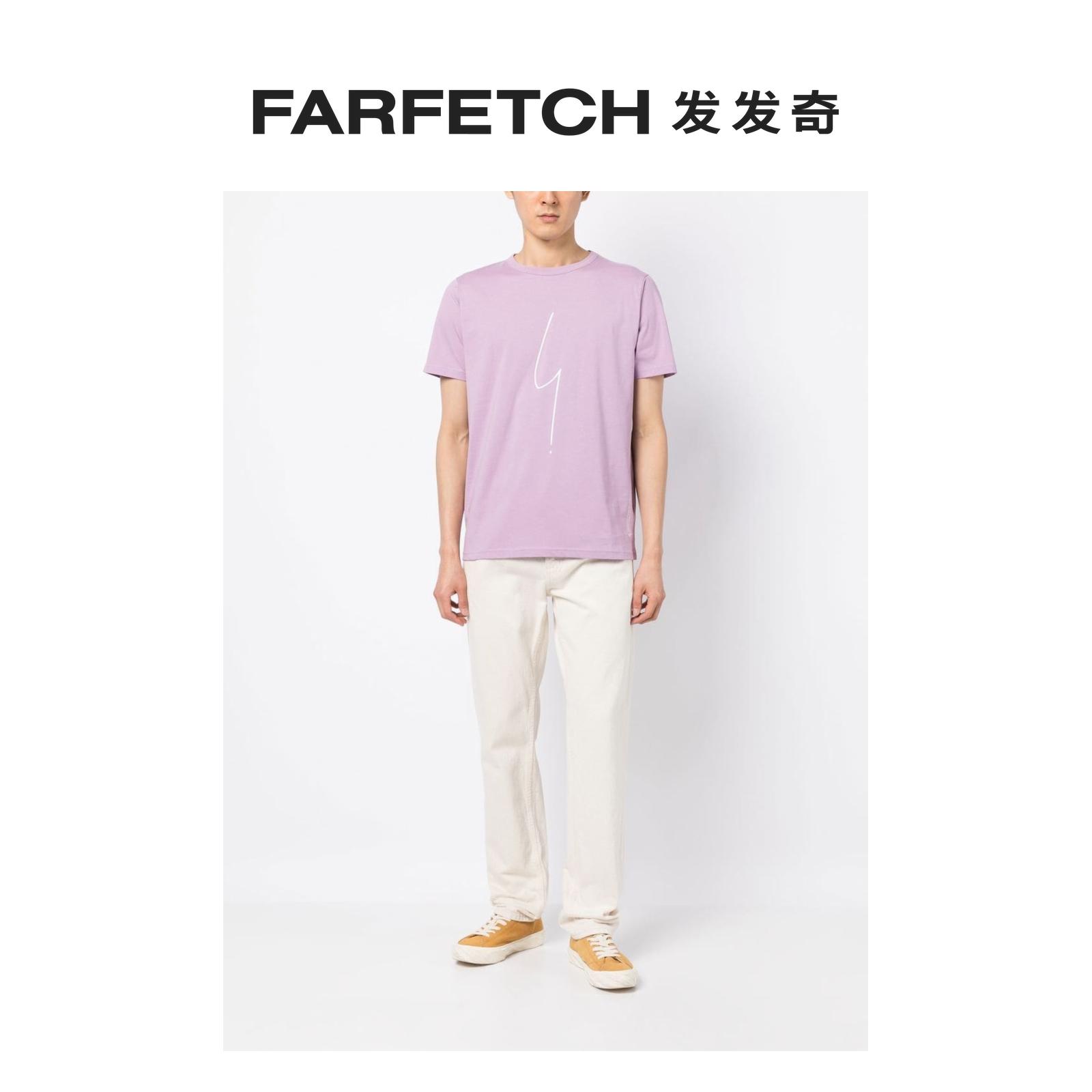 Agnes B.男士logo印花棉T恤FARFETCH发发奇