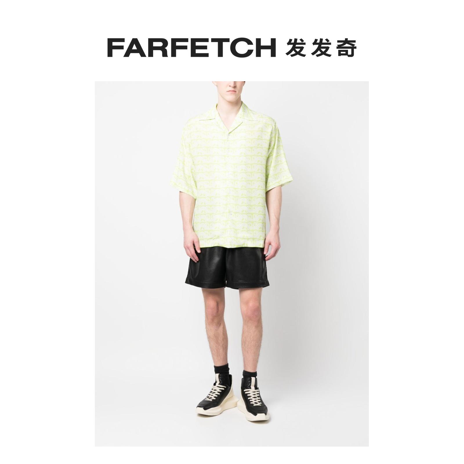 Gcds男士印花短袖衬衫FARFETCH发发奇