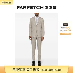 Boglioli男士 套装 FARFETCH发发奇 单排扣初剪羊毛西装