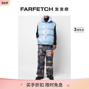 Khrisjoy男士 logo抽绳羽绒马甲FARFETCH发发奇