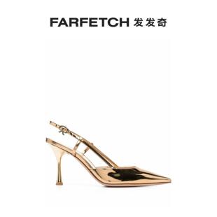 FARFETCH发发奇 裹踝高跟鞋 Gianvito Rossi女士Ribbon