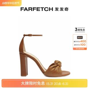 FARFETCH发发奇 ALEXANDRE Block BIRMAN女士Kace 皮质凉鞋