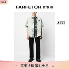 Oamc男士漂白效果短袖衬衫FARFETCH发发奇