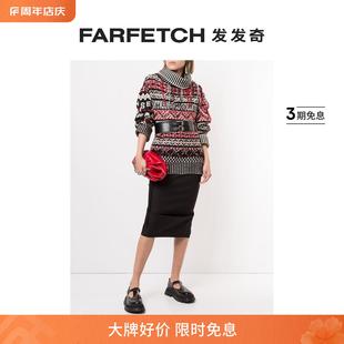 Monse女士嵌花高领毛衣FARFETCH发发奇