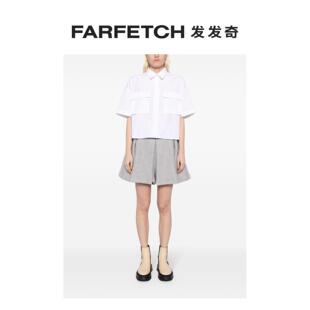 Sacai女士抽绳抓绒裙裤 FARFETCH发发奇