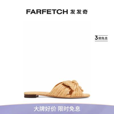 LOEFFLER RANDALL女士Daphne 拉菲草编织凉鞋FARFETCH发发奇