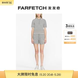 FARFETCH发发奇 Thom Browne女士格纹粗花呢运动短裤