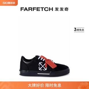 FARFETCH发发奇 Off Low White女士New Vulcanized 帆布运动鞋