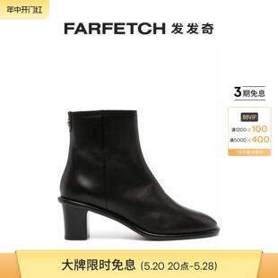 Marant女士中跟皮质短靴FARFETCH发发奇 Isabel