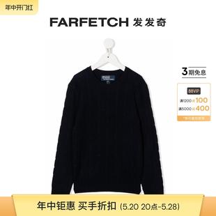 Ralph 粗绞花针织圆领毛衣 FARFETCH发发奇 Lauren童装