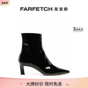 漆皮中跟皮靴FARFETCH发发奇 Scarosso女士Kitty