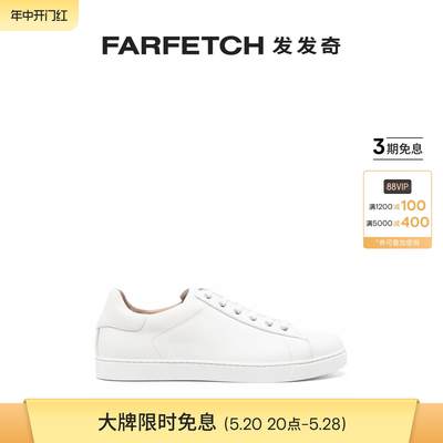 Gianvito Rossi男士Low Top 皮质运动鞋 FARFETCH发发奇