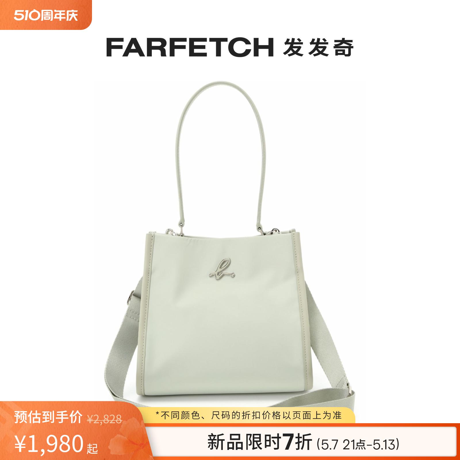 Agnes B.女士logo贴花托特包FARFETCH发发奇