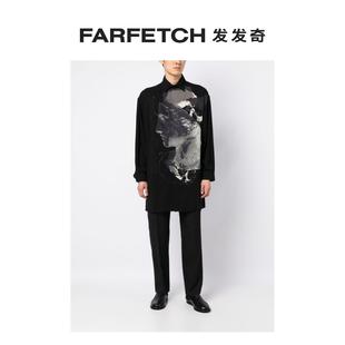 FARFETCH发发奇 图案印花长袖 衬衫 Yohji Yamamoto男士