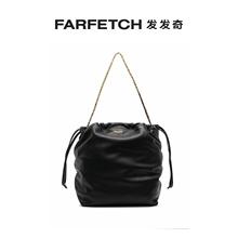 Moschino女士Shopper logo贴花皮质单肩包FARFETCH发发奇