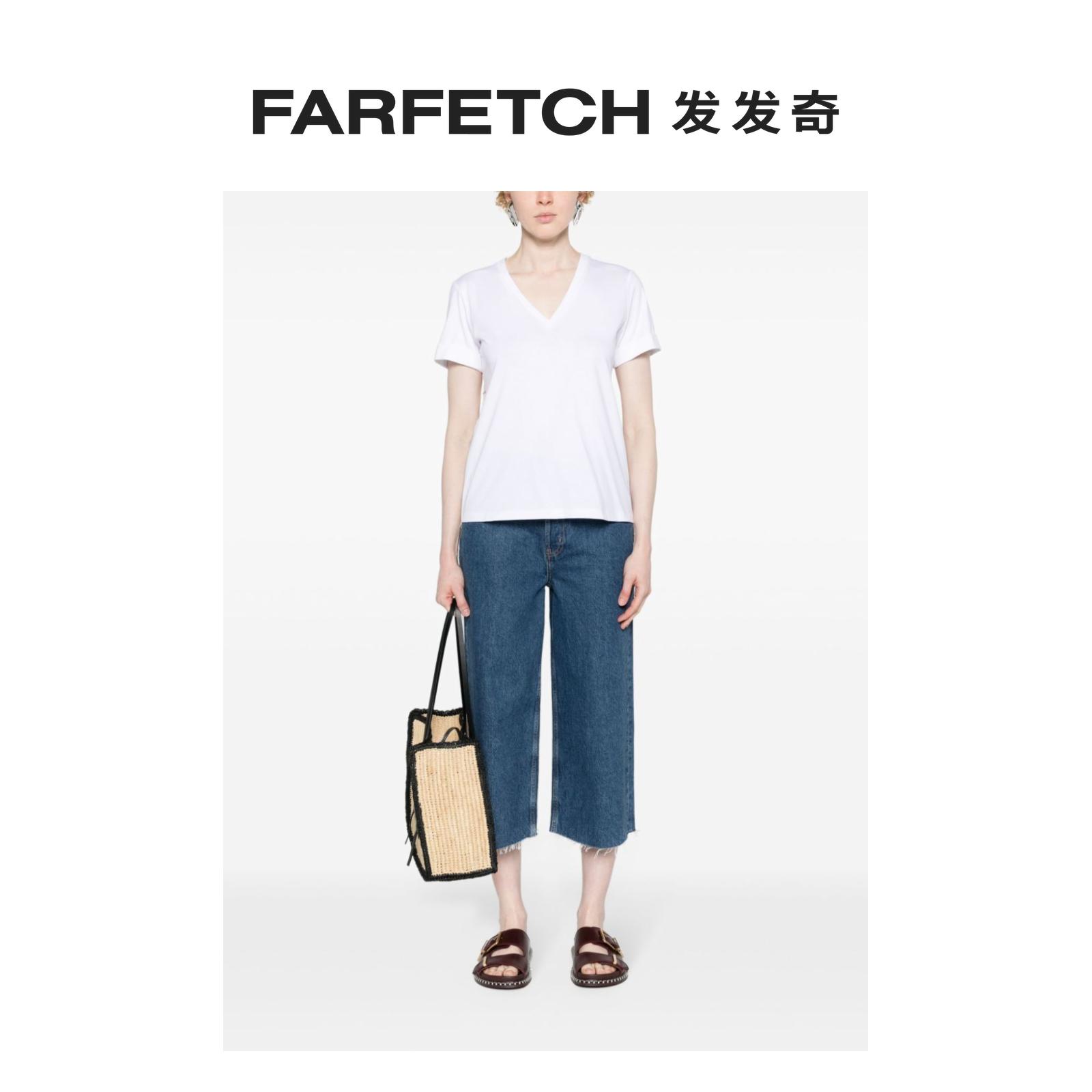 Liu Jo女士图案刺绣棉T恤FARFETCH发发奇