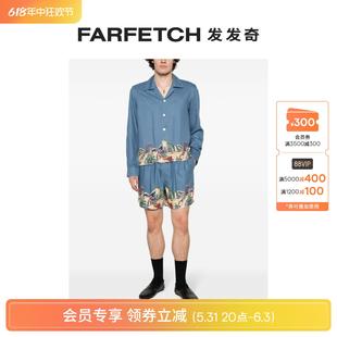 FARFETCH发发奇 Bode男士 珠饰图案印花休闲短裤