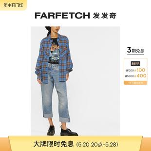 FARFETCH发发奇 R13女士Crossover 露踝牛仔裤