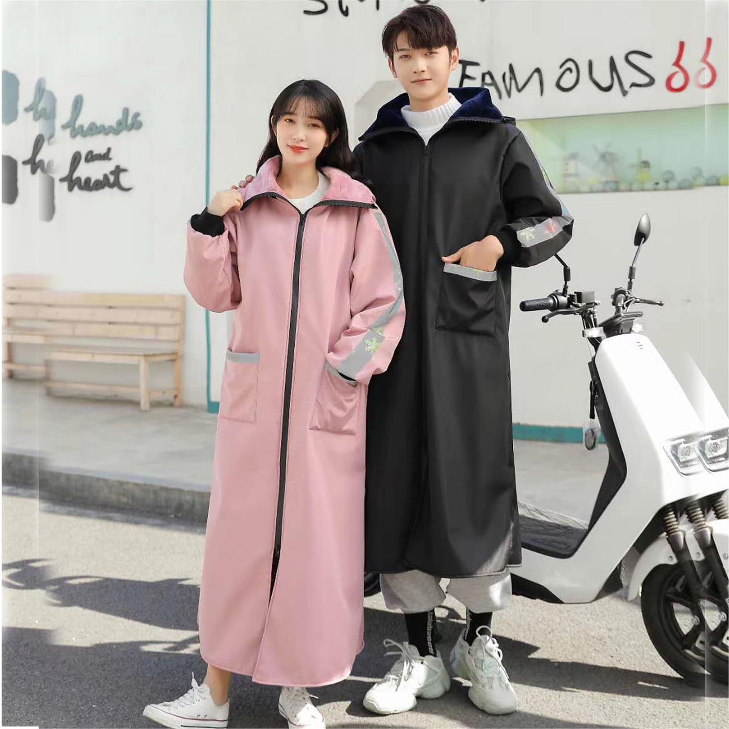 冬季加绒厚电动车挡风罩骑