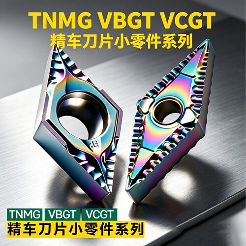 七彩高硬精车断屑刀片菱形精车不锈钢钛合金刀片DCGT11T302-BX