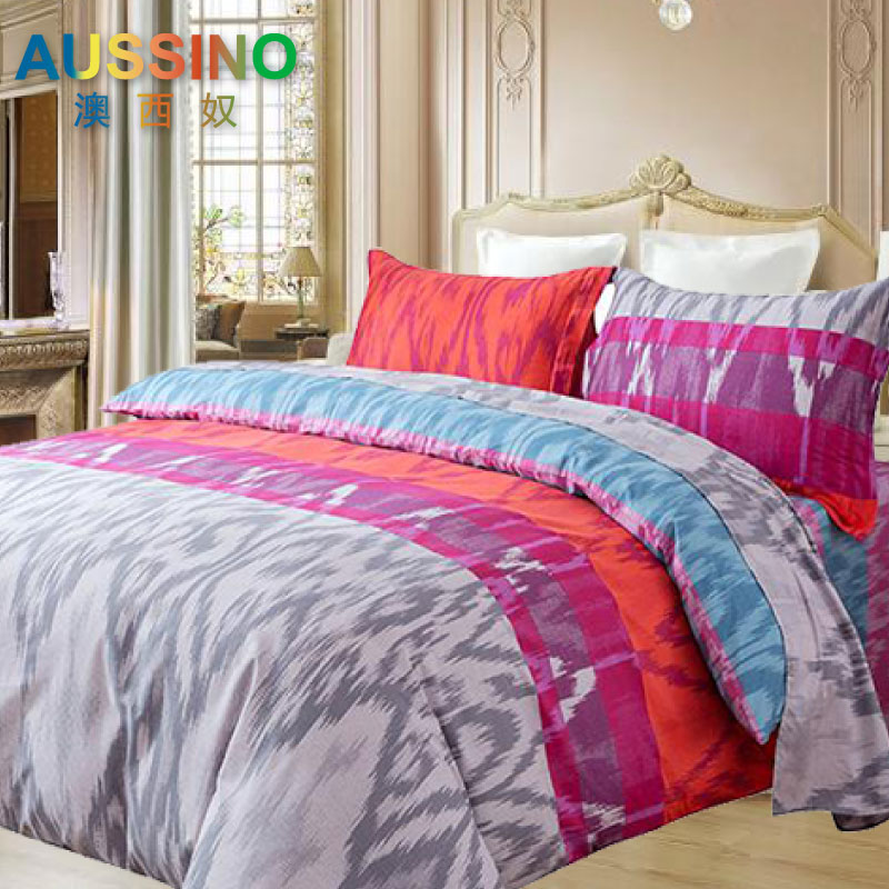 AUSSINO-纯棉四件套全棉被套床单双人单人被单简约4件套掌柜推荐