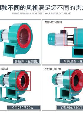 全新380V三相DF多翼离心耐高温风机90W120W180W250W370W550W7现货
