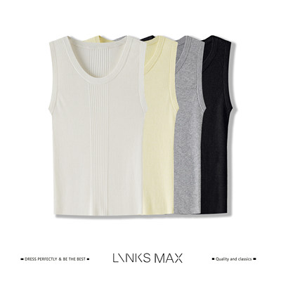 【钱老板专属】Links Max超细针多巴胺百搭针织背心64211