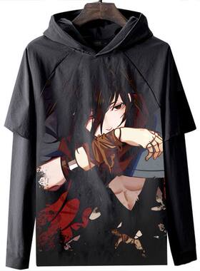 Dororo 多罗罗 长袖T恤衣服装3D数码印花服装 宽松大码衣服