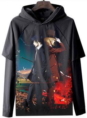 MORIARTY THE PATRIOT 忧国的莫里亚蒂长袖T恤衣服数码印花休闲