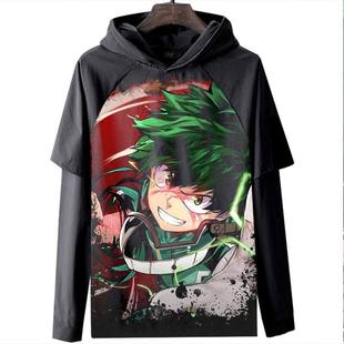 shirt T恤衣服数码 印花休闲 Hero Academia 我 英雄学院长袖