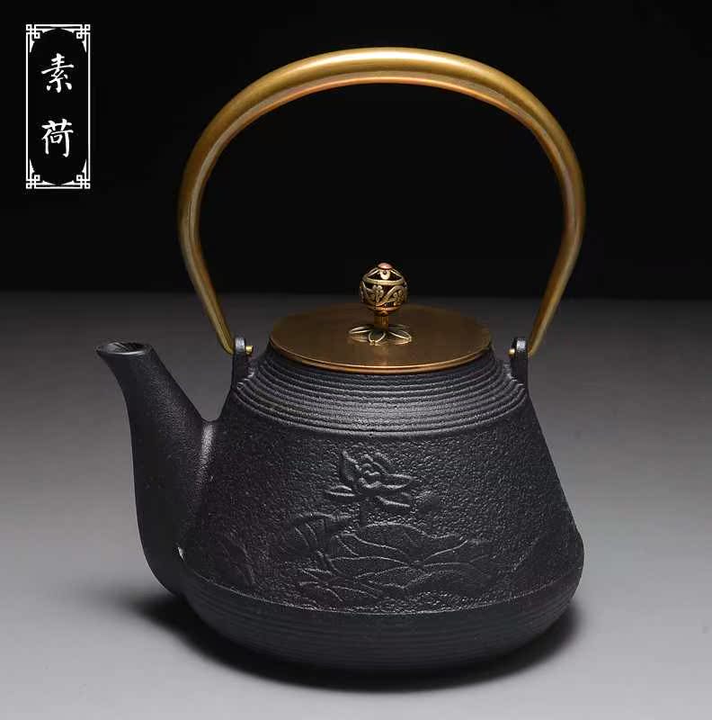 龟延堂 煮茶壶纯手工 铸铁壶无涂层生铁砂铁壶茶具烧水泡茶老铁壶